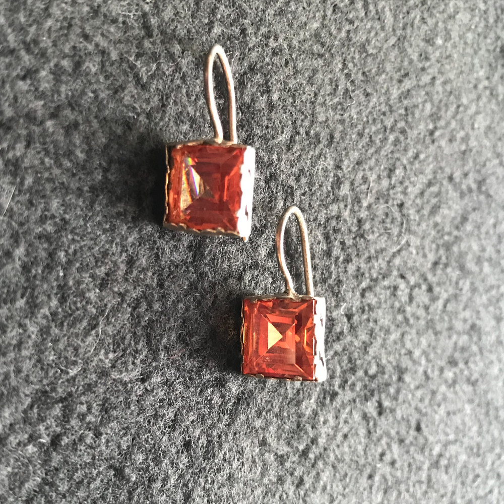 Garnet earrings